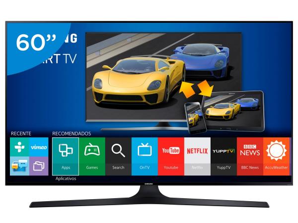 Smart TV LED 60” Samsung Full HD J6300 - Conversor Digital Wi-Fi 4 HDMI 3 USB