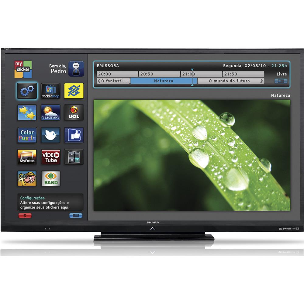 Smart TV LED 60" Sharp Aquos LC-60LE640B Full HD 4 HDMI 2 USB 120 HZ