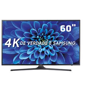Smart TV LED 60" Ultra HD 4K Samsung 60KU6000 com HDR Premium, Quadcore, Upscaling, Wi-Fi, Entradas HDMI e USB