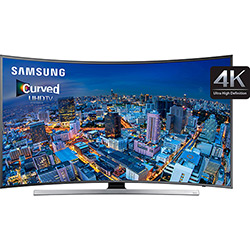 Smart TV LED 65" Curva Samsung UN65JU7500GXZD Ultra HD 4K com Conversor Digital 4 HDMI 3 USB Wi-Fi 1200Hz