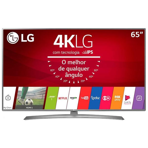 Smart TV LED 65" LG 65UJ6585 4K Ultra HD HDR, Wi-Fi, 2 USB, 4 HDMI, DTV e IPS