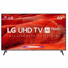 Smart TV LED 65" LG 65UM7520, UHD 4K, ThinQ AI, WebOS 4.5, Quad Core, HDR Ativo, 2 USB, 4 HDMI