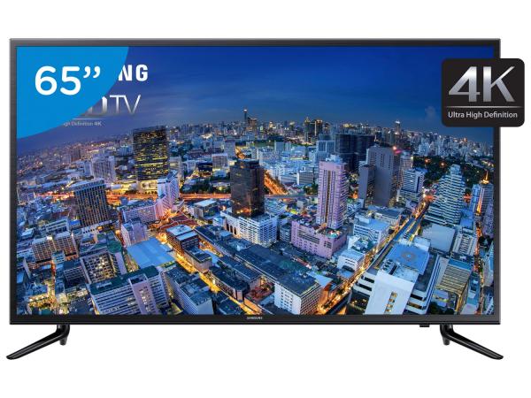 Smart TV LED 65” Samsung 4k/Ultra HD Gamer - UN65JU6000 Conversor Digital Wi-Fi 3 HDMI 2 USB