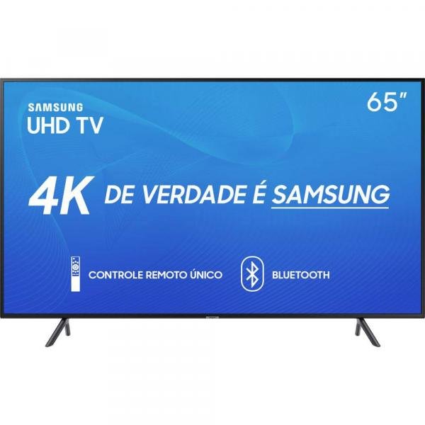 Smart TV LED 65" Samsung 65RU7100 Ultra HD 4K com Conversor Digital 3 HDMI 2 USB Wi-Fi