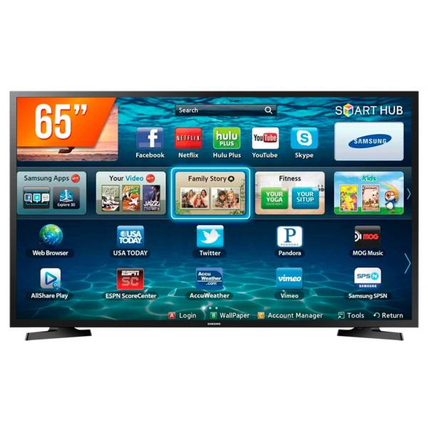 Smart TV LED 65 Samsung LH65BENELGA/ZD UHD 4K, 3 HDMI, 2 USB, Wi-Fi, HDR
