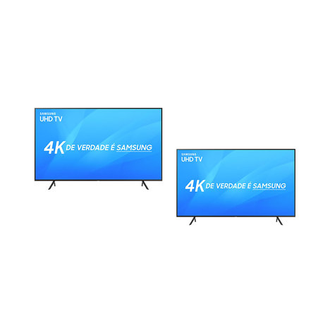 Smart Tv Led 55" Samsung Nu7100 Ultra Hd 4K + Smart Tv Led 49" Samsung Nu7100 Ultra Hd 4K