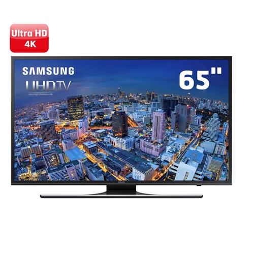 Smart TV LED 65" Samsung UN65JU6500GXZD Ultra HD 4K 4 HDMI 3 USB 240Hz CMR