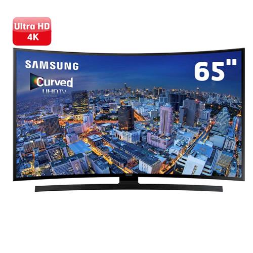 Smart TV LED 65" Samsung UN65JU6700GXZD Ultra HD 4K Curva 4 HDMI 3 USB 240Hz CMR