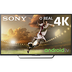 Smart TV LED 65" Sony KD-65X7505D Ultra HD 4k com Conversor Digital 4 HDMI 3 USB Wi-Fi Android TV Opera Apps Preta