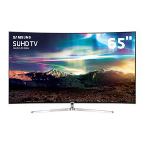 Smart TV LED 65" SUHD 4K Curva Samsung 65KS9000 com Pontos Quânticos, HDR 1000, Tizen, Quadcore, One Control, Design 360° Ultra Slim, HDMI e USB