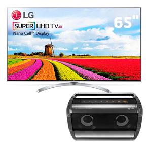 Smart TV LED 65" Super Ultra HD 4K LG 65SJ9500 + Caixa de Som LG Xboom Go PK5