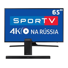 Smart TV LED 65" UHD 4K Samsung 65MU6100 + Soundbar Samsung HW-K450/ZD
