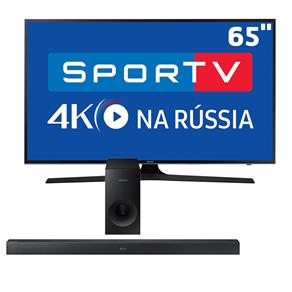 Smart TV LED 65" UHD 4K Samsung 65MU6100 + Soundbar Samsung HW-K360/ZD