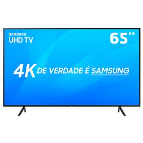 Smart TV LED 65" UHD 4K Samsung 65NU7100 com HDR Premium, Wi-Fi, Processador Quad-core, Visual Livre de Cabos, Plataforma Smart Tizen, HDMI e USB