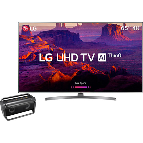 Tudo sobre 'Smart TV LED 65'' Ultra HD 4K LG 65UK6530 com IPS Inteligencia Artificial ThinQ AI WI-FI Processador Quad Core HDR10Pro + Lg Bluetooth Speaker Pk5 20w Rms 2'