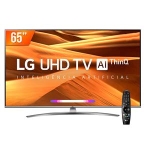 Smart TV LED 65`` Ultra HD 4K LG 65UM 4 HDMI 2 USB Wi-Fi ThinQ Al