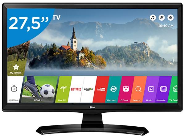 Smart TV LED 27,5” LG 28MT49S-PS Wi-Fi - Conversor Digital 2 HDMI 1 USB