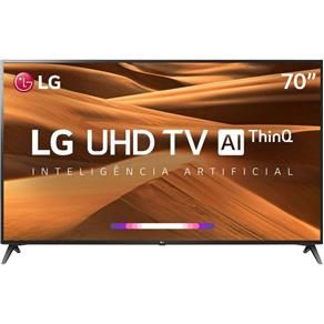 Smart TV LED 70" UHD 4K LG ThinQ AI HDR Ativo WebOS 4.5 DTS Virtual X