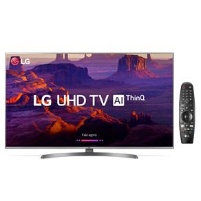 Smart TV LED 70" Ultra HD 4K LG 70UK6540PSA + Controle Remoto Smart Magic LG AN-MR18BA - Preto