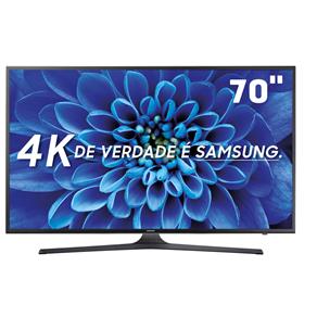 Smart TV LED 70" Ultra HD 4K Samsung 70KU6000 com HDR Premium, Quadcore, Upscaling, Wi-Fi, Entradas HDMI e USB