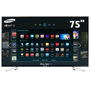 Smart TV LED 75” Full HD Samsung UN75H6300 com 240Hz Clear Motion Rate, Wi-Fi e Conversor Digital