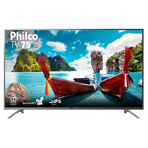 Tudo sobre 'Smart TV LED 75" Philco PTV75e30DSWNT Ultra HD 4k com Conversor Digital 3 HDMI 2 USB Wi-Fi 60Hz - Titânio'
