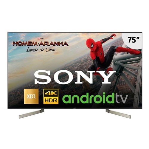 Smart Tv Led 75 Sony Xbr-75X905f 4K Hdr com Android, Wi-Fi, 3 Usb, 4 Hdmi, X-Ttended Dynamic, Controle com Comando de Voz