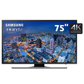 Smart TV LED 75" Ultra HD 4K Samsung 75JU6500 com UHD Upscaling, Quad Core, Wi-Fi, Entradas HDMI e USB