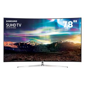 Smart TV LED 78" SUHD 4K Curva Samsung 78KS9000 com Pontos Quânticos, HDR 1000, Tizen, Quadcore, One Control, Design 360° Ultra Slim, HDMI e USB