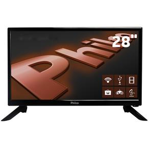 Smart TV LED 28" HD Philco PH28N91DSGWA com Conversor Digital Integrado, Som Surround, DNR, Entradas HDMI e USB