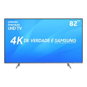 Smart TV LED 82" Premium UHD 4K Samsung 82NU8000 com HDR 1000, Visual Livre de Cabos, Controle Remoto Único, SmartThings, Bixby, HDMI e USB