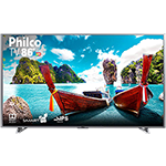 Smart TV LED 86" Philco PTV86e30DSWNT Ultra HD 4k com Conversor Digital 3 HDMI 2 USB Wi-Fi 60Hz - Titânio