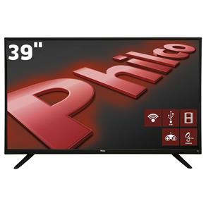 Smart TV LED 39" HD Philco PH39E60DSGWA com Wi-Fi, ApToide, Som Surround, MidiaCast, Entradas HDMI e USB