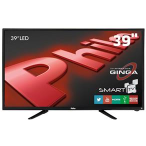 Smart TV LED 39” HD Philco PH39N91DSGW com Conversor Digital, Tecnologia Ginga, Wi-Fi, Entradas HDMI e Entrada USB