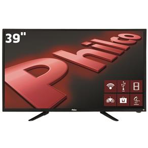 Smart TV LED 39" HD Philco PH39N91DSGWA com Wi-Fi, ApToide, Som Surround, MidiaCast, Entradas HDMI e USB
