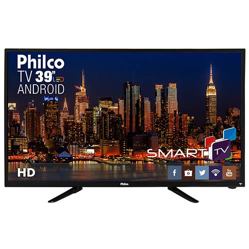 Tudo sobre 'Smart TV LED 39" Philco PH39N91DSGWA HD com Conversor Digital 2 HDMI 2 USB Wi-Fi Android'