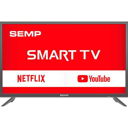Smart TV LED 39" Semp L39S3900FS Full HD com Conversor Digital 2 HDMI 1 USB Wi-Fi Closed Caption - Grafite