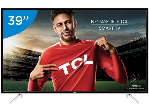 Smart TV LED 39” TCL Full HD L39S4900FS - Conversor Digital Wi-Fi 3 HDMI 2 USB DTVi