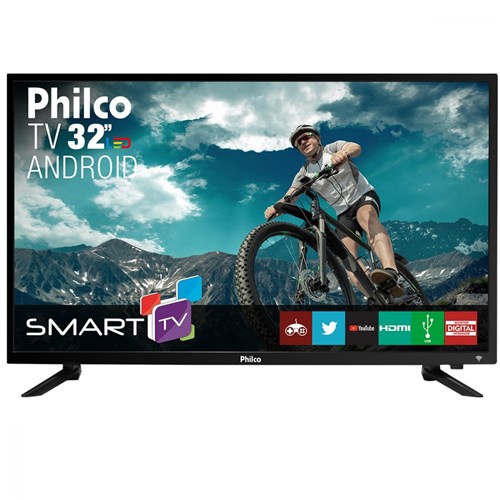 Smart TV LED Android 32" Philco Bivolt PTV32N87SA