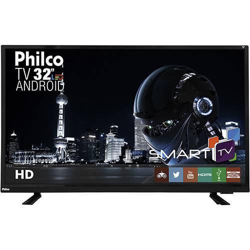 Tudo sobre 'Smart TV LED Android 32" Philco Ph32e60dsgwa HD Conversor Digital 2 HDMI 2 USB'
