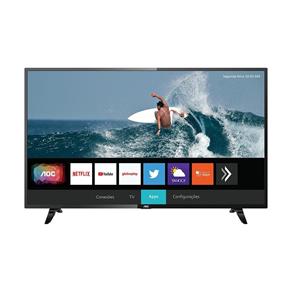 Smart TV LED AOC 32" 32S5295/78G, HD HDR, Wi-Fi, USB, HDMI, Botoes Netflix/Youtube, 60 Hz