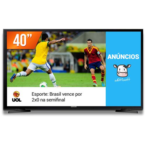 Smart TV LED Business 40" Full HD Samsung AdMooH LH40RBHBBBG/ZD 2 HDMI USB Wi-Fi Integrado