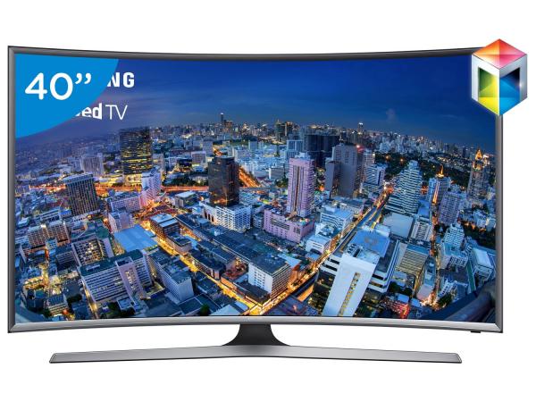 Smart TV LED Curva 40 Samsung Full HD Gamer J6500 - Conversor Digital Wi-Fi 4 HDMI 3 USB