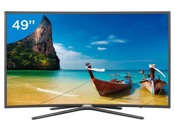 Smart TV LED Curva 49” Samsung Full HD 49K6500 - Conversor Digital 3 HDMI 2 USB Wi-Fi