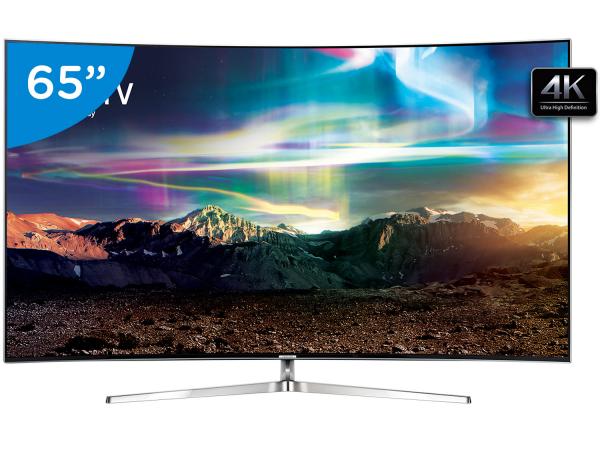 Smart TV LED Curva 65” Samsung 4K Ultra HD - SUHD 65KS9000 Conversosr Digital 4 HDMI 3 USB