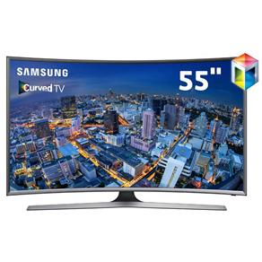 Smart TV LED Curved 55" Full HD Samsung 55J6500 com Connect Share Movie, Screen Mirroring, Wi-Fi, Entradas HDMI e USB