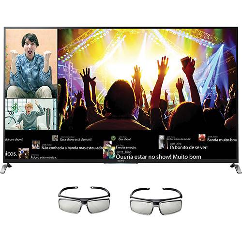 Smart TV LED 3D 65" Sony KDL-65W955B Full HD Wi-Fi 4 HDMI 3 USB Motionflow Triluminos