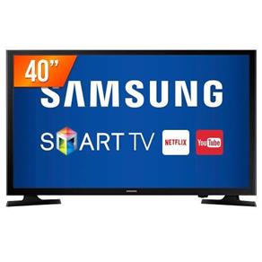 Smart TV LED Full HD 40” Samsung UN40J5200AGXZD com USB, HDMI, Wi-Fi e Conversor Integrado
