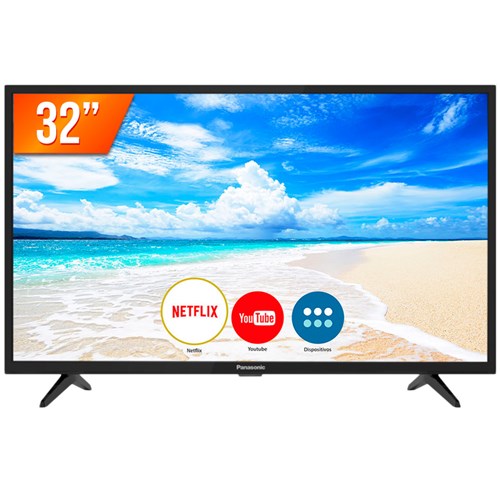 Smart Tv Led 32'' Hd Panasonic 32Fs500b 2 Hdmi 2 Usb Wi-Fi Conversor Digital