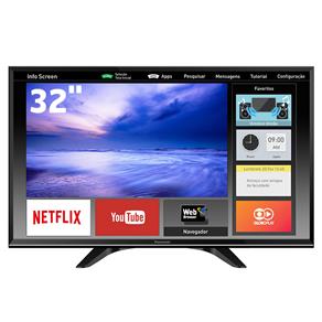 Smart TV LED 32" HD Panasonic TC-32ES600B com Ultra Vivid, Wi-Fi, Wireless Media, My Home Screen, Swipe And Share, Entradas HDMI e USB